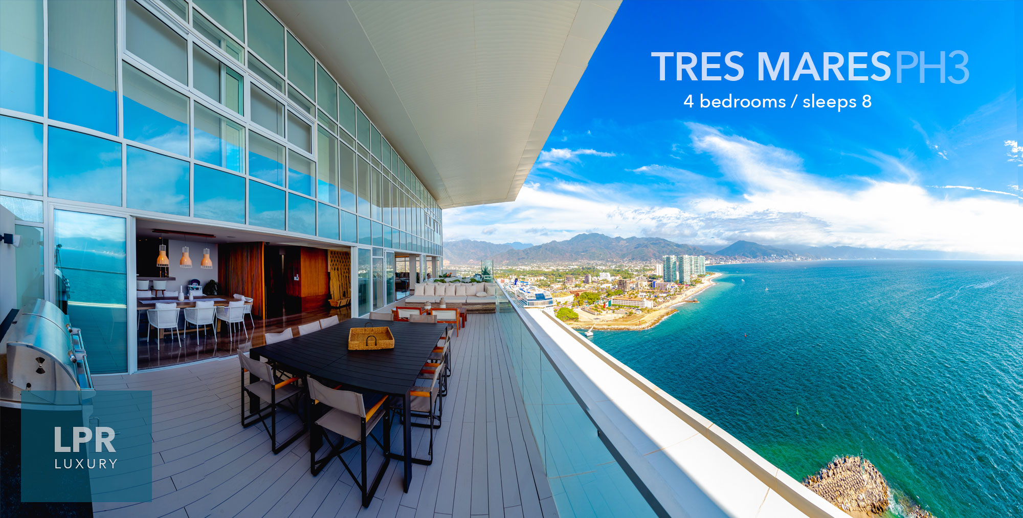 The Queen Penthouse at Tres Mares - Ultra Luxury Real estate in Marina Vallarta, Puerto Vallarta, Jalisco, Mexico