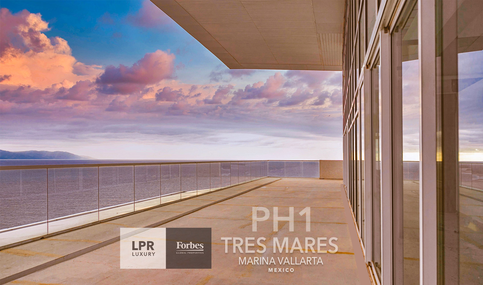 The Ocean Corner Penthouse at Tres Mares - Ultra Luxury Real estate in Marina Vallarta, Puerto Vallarta, Jalisco, Mexico