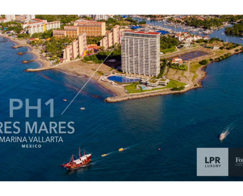 The Ocean Corner Penthouse at Tres Mares - Ultra Luxury Real estate in Marina Vallarta, Puerto Vallarta, Jalisco, Mexico